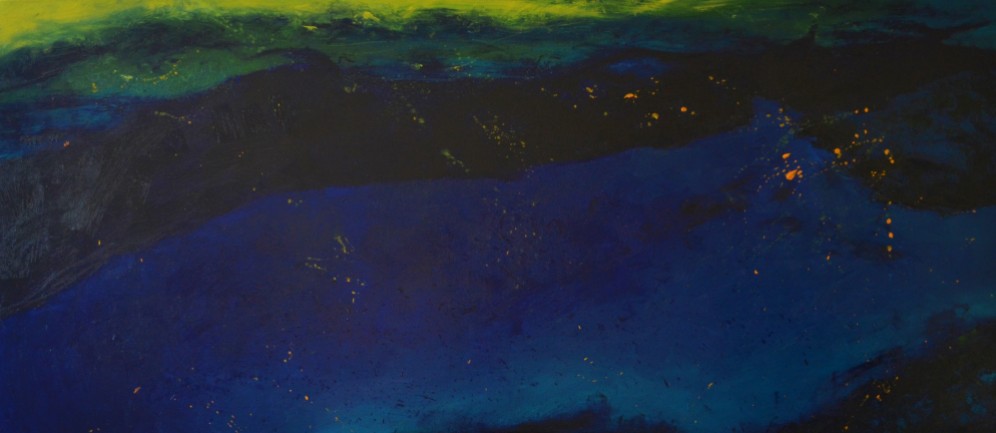 Sylwia Maruszczak-Płuciennik ,,Profundity of the ocean'', oil on canvas, 160/70, 2015.